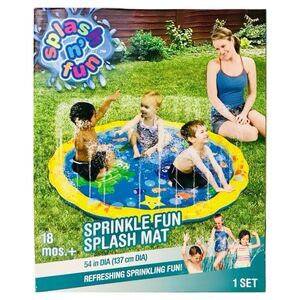 Splash N Fun 54 Inch DIA Refreshing Sprinkle Fun Splash Mat Age 18 Months & Up